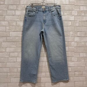 MOTHER THE MID RISE RAMBLER ZIP ANKLE JEANS IN BALL'S IN YOUR COURT - SZ - 34